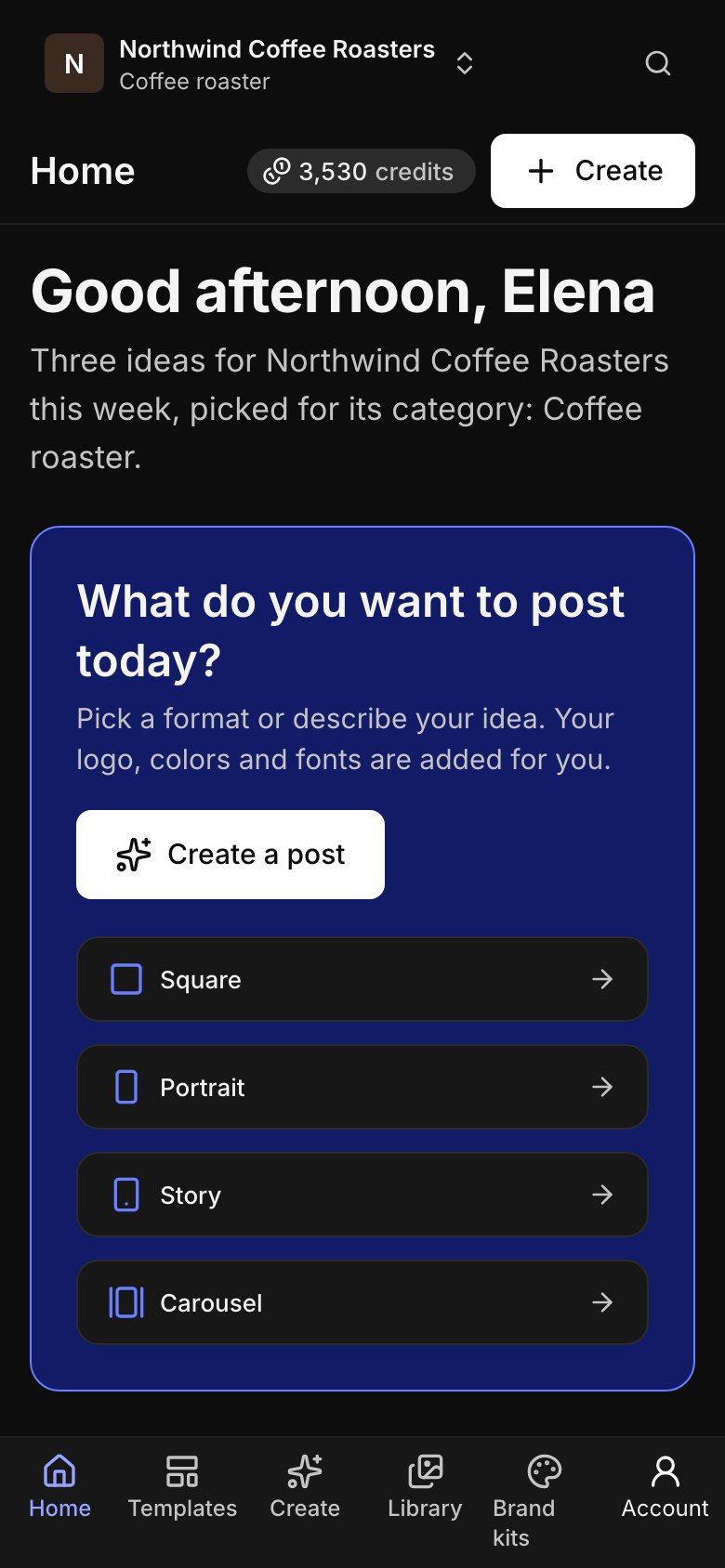 The Sociby home screen on a phone